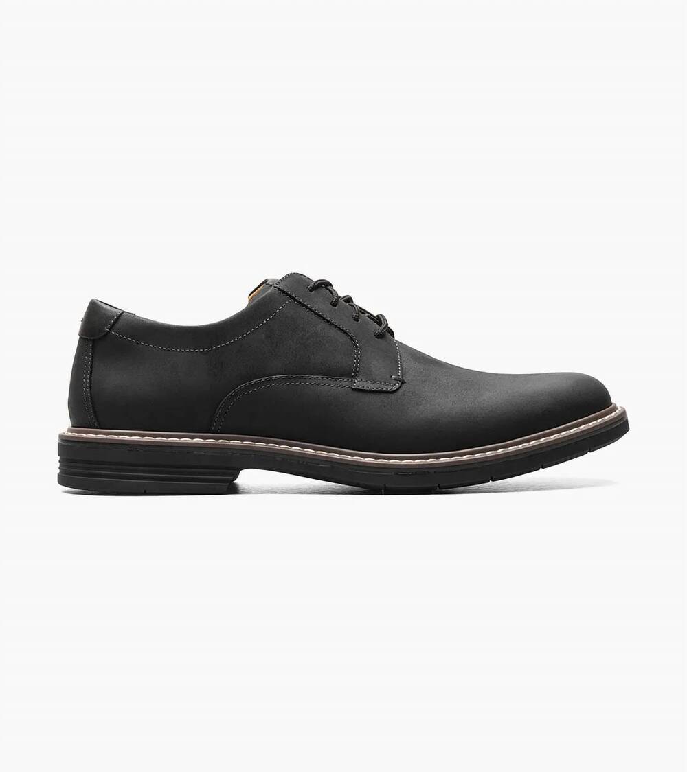 NEW FLORSHEIM men's norwalk plain toe oxford shoes in black
